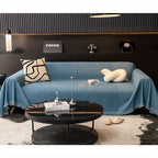 1pc Luxurious Waterproof Sofa Cover with Tassels - Durable, Washable, and Universal Furniture Protector for Living Room Home Decor - Stylish Couch Slipcover and Throw Blanket Alternative