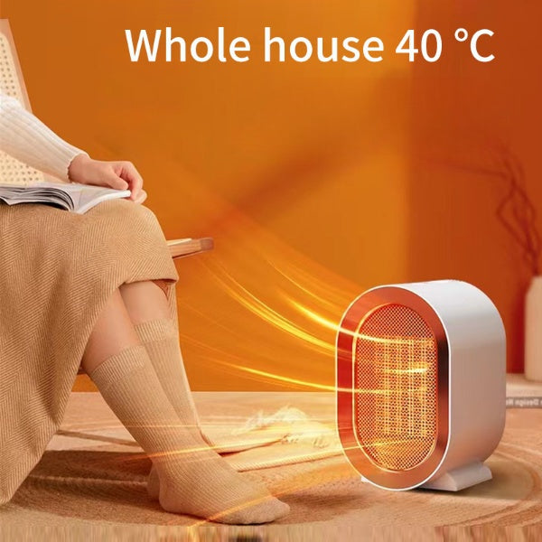 Desktop Electric Heater Mini Portable Fan Heater 220V PTC Ceramic Heating Warm Air Blower Home Office Warmer Machine Pi-Mart