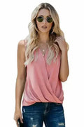 V Neck Draped Tank Top - SJB-DIAMOND ELITES