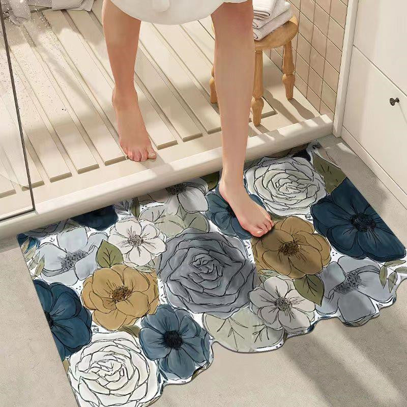 Diatom Mud Bathroom Absorbent Non-slip Floor Mat Pi-Mart