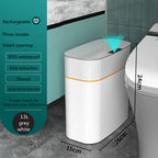 Smart Trash Can With Lid For Bedroom And Living Room Kitchen Storage Box Trash Can Induction Small Car Box Automatic Smart Dustbin Smart Trash Bin Pi-Mart