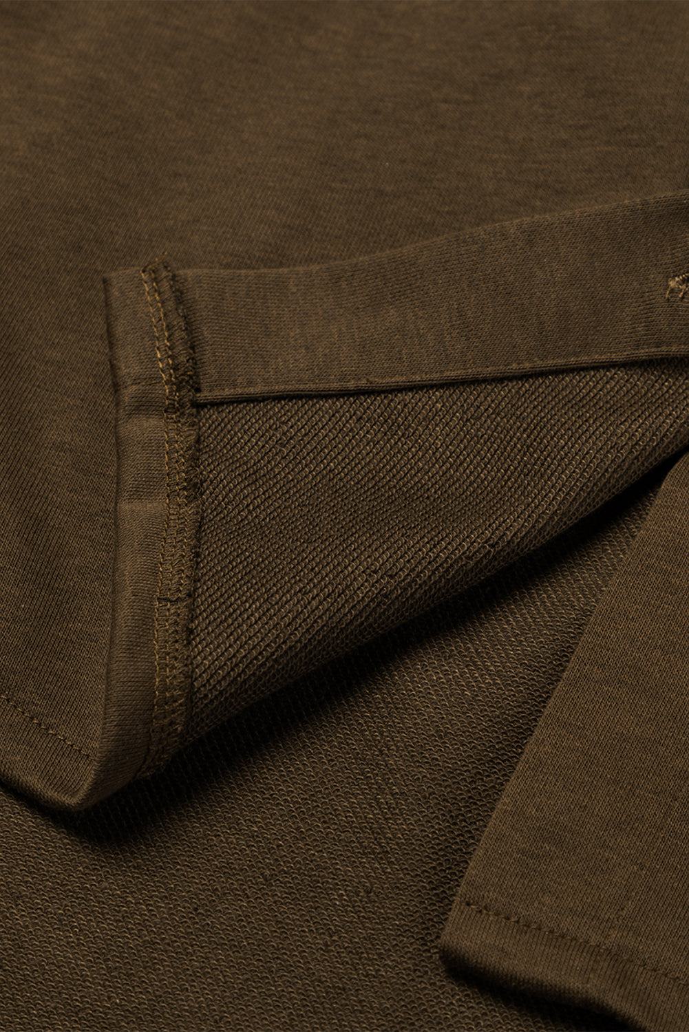 Dark Brown Button Up Contrast Knitted Sleeves Hooded Jacket Lootquake LLC