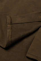 Dark Brown Button Up Contrast Knitted Sleeves Hooded Jacket Lootquake LLC