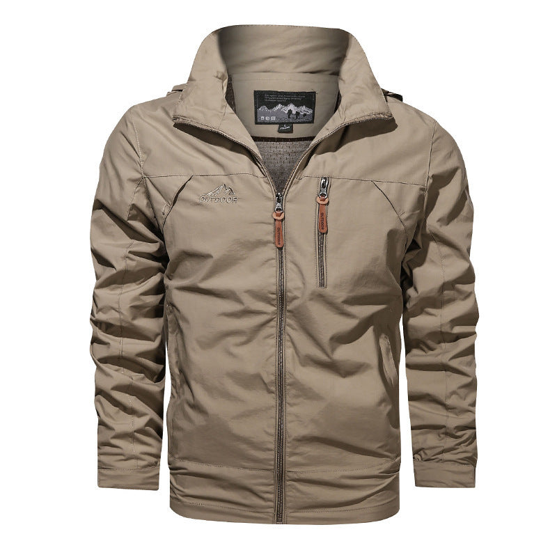 New Style Plus Size Jacket Men's Outdoor Hooded Jackets Men's Jackets Pi-Mart