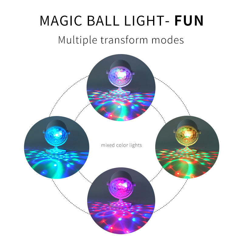 Colorful Magic Ball Bluetooth Music Lights Atmosphere Projection Lamp Pi-Mart