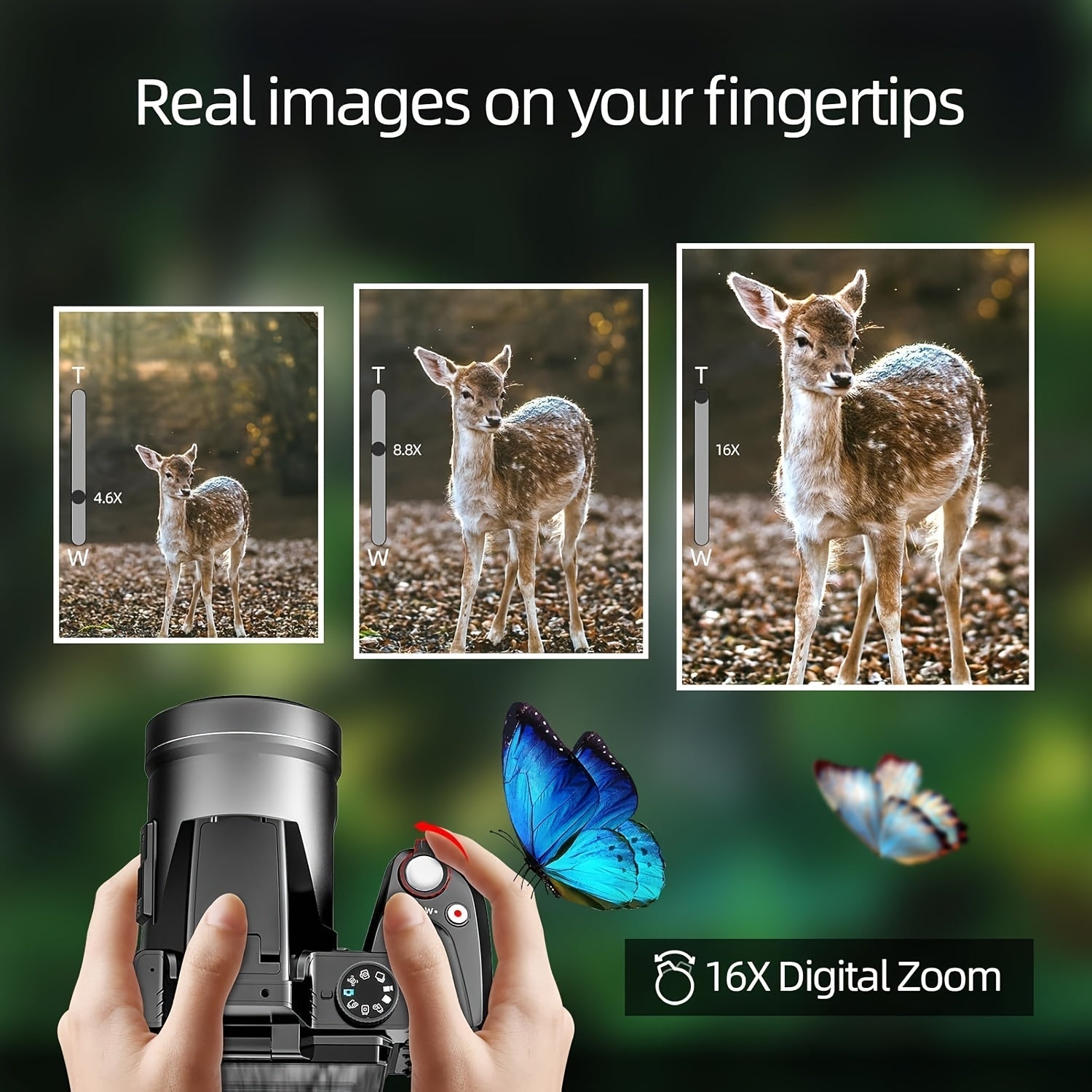 NBD 64MP Digital Camera For Photography And Video, 4K Vlogging Camera With 3' Flip Screen, 16X Digital Zoom, WiFi& Autofocus, Cameras Strap&Tripod, 2 Batteries, 32GB TF Card Lootquake LLC