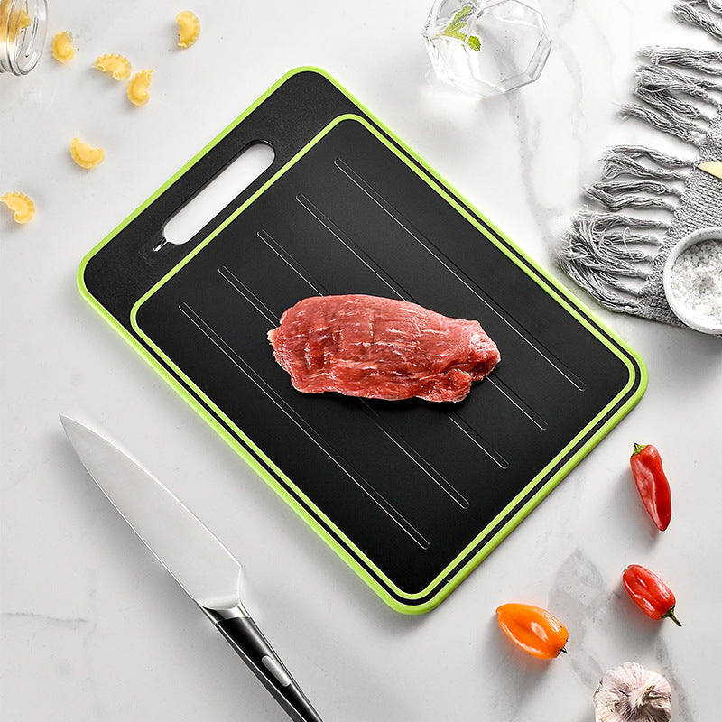 Double-side Cutting Board With Defrosting Function Chopping Board Kitchen Grinding Cutting Board With Knife Sharpener Pi-Mart