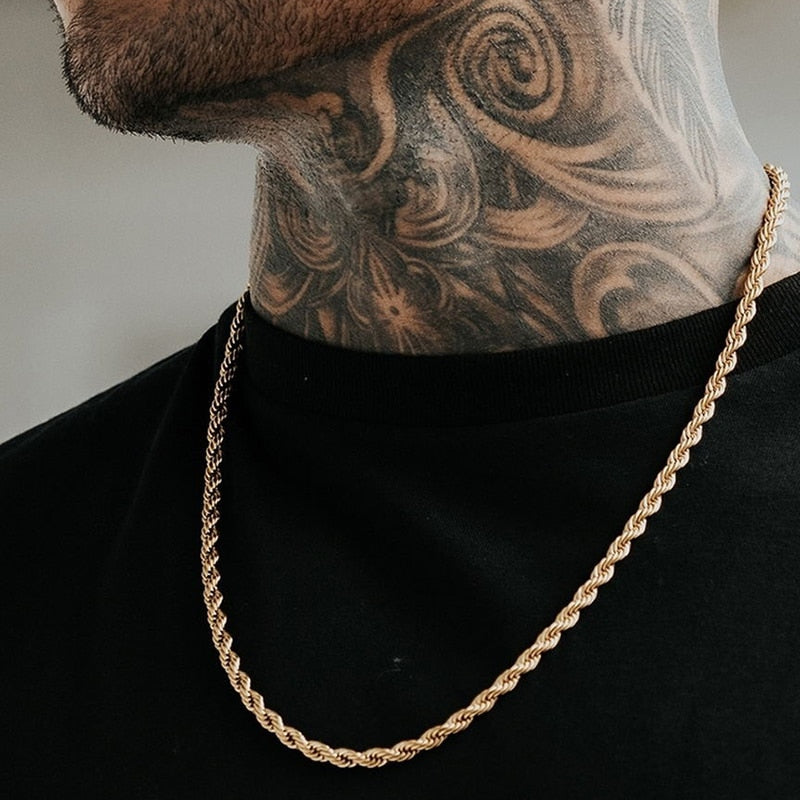 Minimalist Men Ropes Long Necklace Pi-Mart
