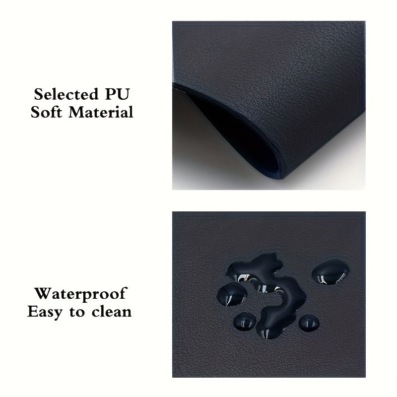 [Small Solid Color Mouse Pad] Oval Small Mouse Pad Single-sided Solid Color Universal Non-slip Pad Mouse Pad Suitable For Laptop Office Faux Leather Gaming Mouse Pad Lootquake LLC