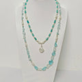Handmade Premium Crystal Necklace |  Artisan Woven Jewelry with Alloy Accents  | Elegant Sparkling Statement Necklace for Women (MAC344)
