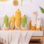 Cartoon Fruit Banana Avocado Big White Goose Doll Toy Pi-Mart