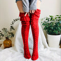Cozy Knitted Thigh High Socks, Warm & Simple Over The Knee Socks, Women's Stockings & Hosiery Lootquake LLC