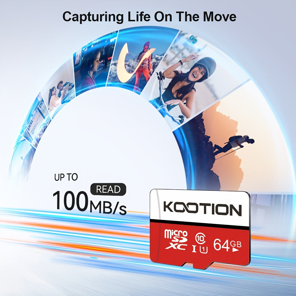 [10pcs High Speed TF Card] KOOTION 10pcs/5pcs 64GB 32GB 512MB High Speed UHS-I C10 U1 TF Memory Card with SD Adapter | Mini SDXC Card for Smartphone Tablet Laptop Action Camera Dash Cam Drone Game Console Lootquake LLC