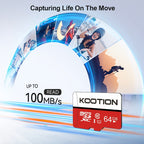 [10pcs High Speed TF Card] KOOTION 10pcs/5pcs 64GB 32GB 512MB High Speed UHS-I C10 U1 TF Memory Card with SD Adapter | Mini SDXC Card for Smartphone Tablet Laptop Action Camera Dash Cam Drone Game Console Lootquake LLC