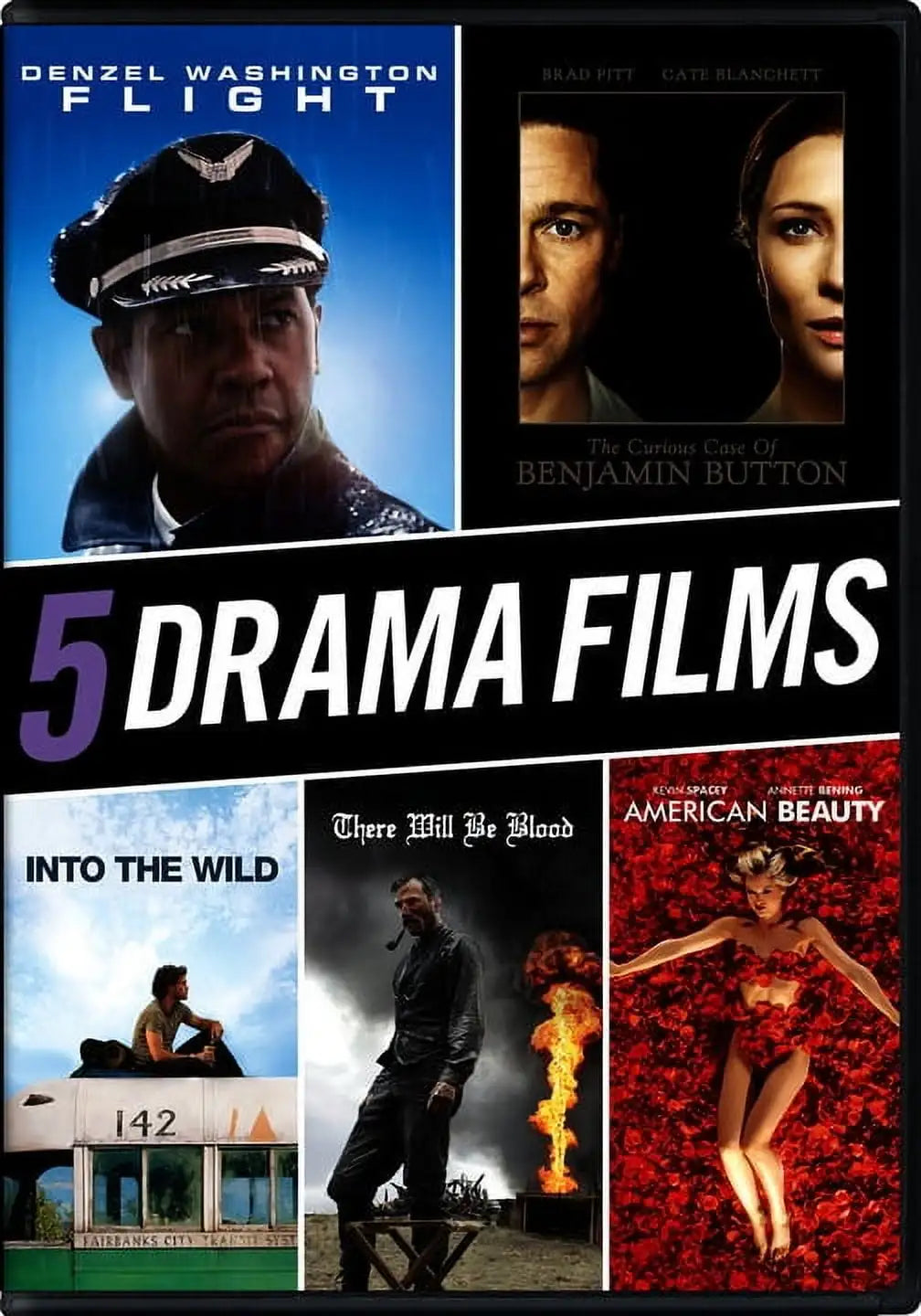 Drama 5 Movie Collection (Flight / The Curious Case of Benjamin Button
