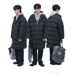 Loose And Simple Mid-length Personality Ins Tide Brand Cotton Jacket