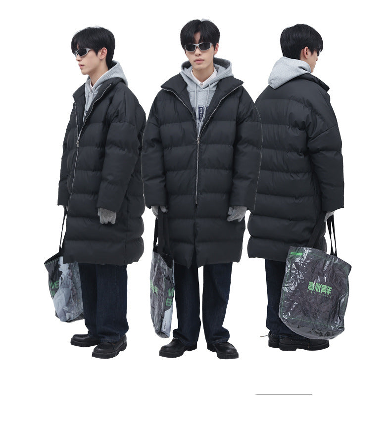 Loose And Simple Mid-length Personality Ins Tide Brand Cotton Jacket