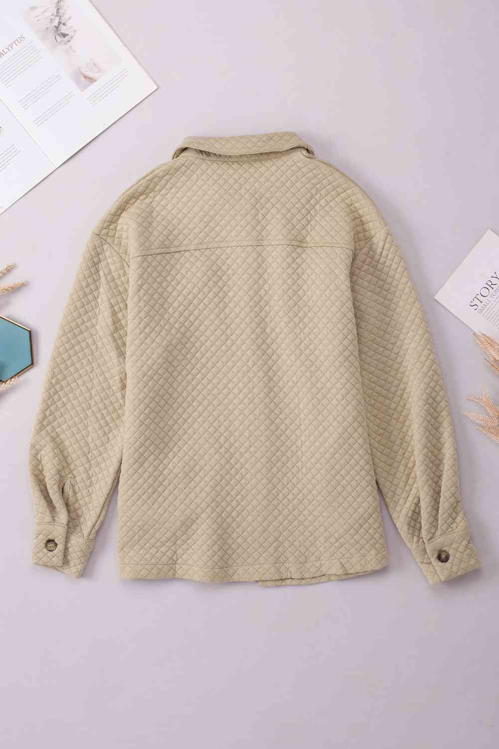 Comfortable Button-Down Collared Jacket Classic Lightweight Classic Design With Pockets Stevvex