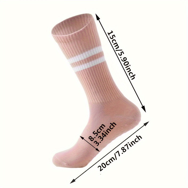 3pcs Women's Non-Slip Yoga & Pilates Socks with Grips - Breathable, Comfort Fit for Barre & Ballet, Yoga Socks, Pilates Socks - For Women - Suitable for Yoga, Pilates, Barre & Ballet - Perfect Gift for Fitness Enthusiasts Lootquake LLC