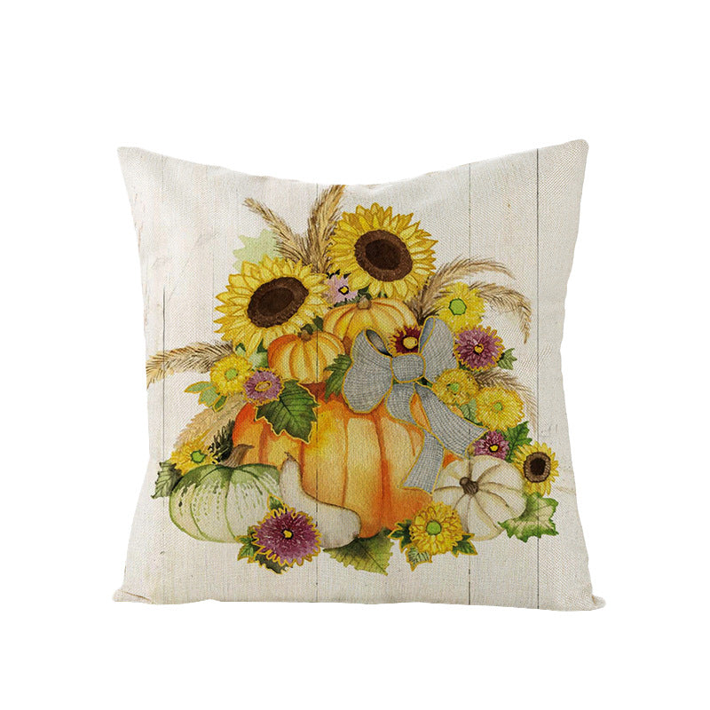 Linen Cushion  Office Sofa Cushion Cover Pi-Mart