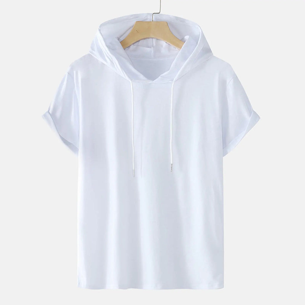Plus Size Men's Hooded T-Shirts with Drawstring (Summer) Lootquake LLC
