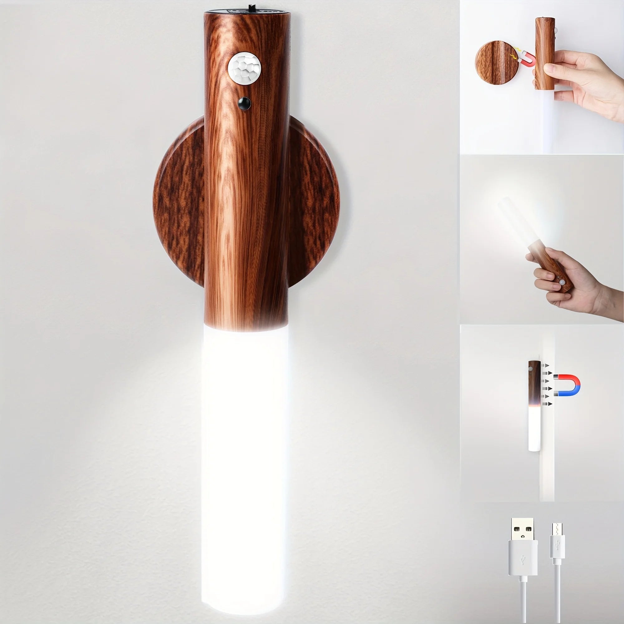 Wood Motion Sensor Light Pi-Mart