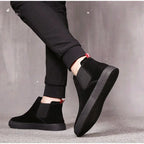 Men's High-Top Chelsea Boots - Genuine Leather Casuals Pi-Mart