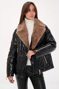 Genuine Mink Fur Down Fill Jacket - SJB-DIAMOND ELITES