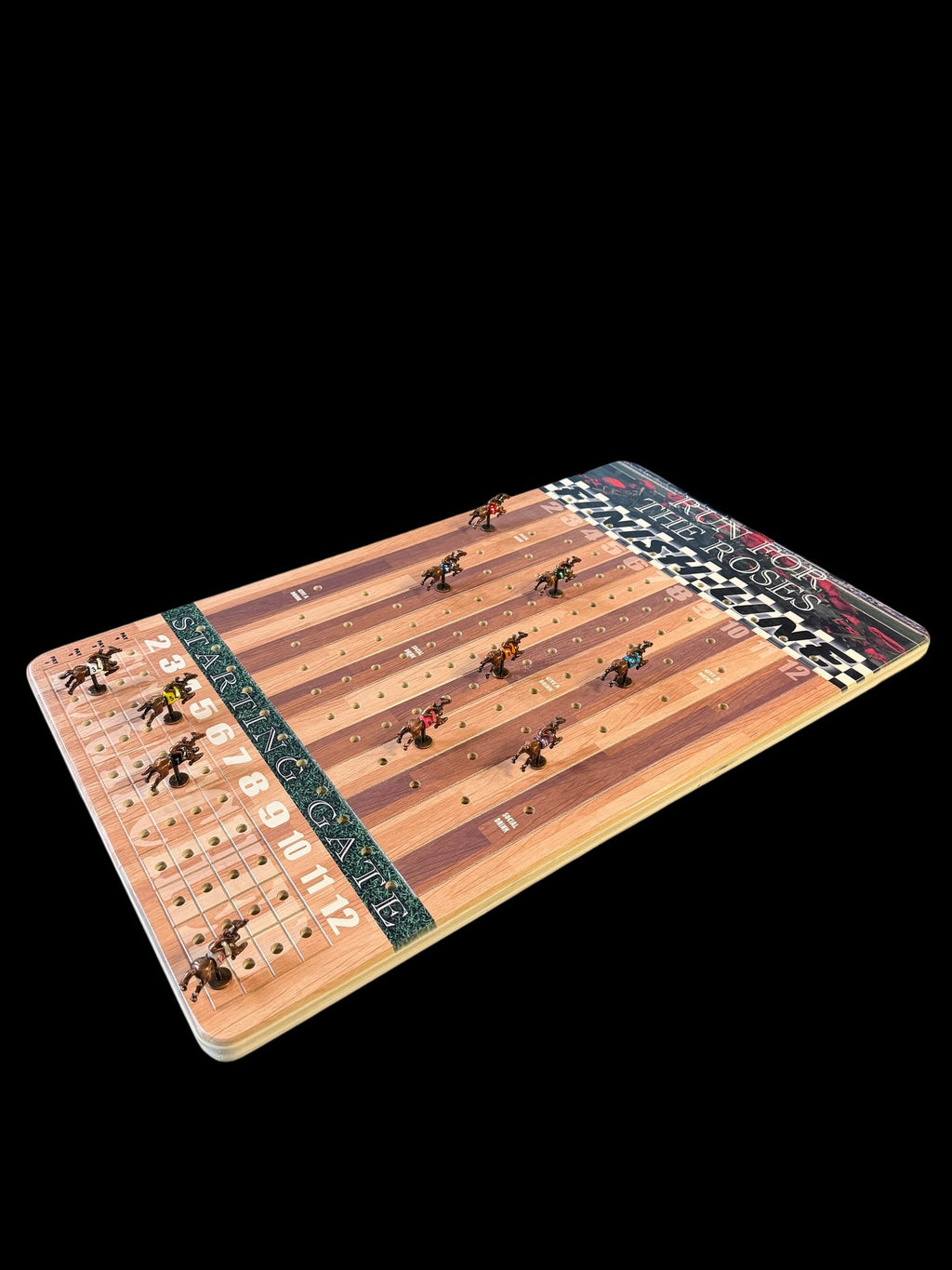 The Horse Race Party Game Brown Striped Track Edition - SJB-DIAMOND ELITES