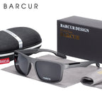 BARCURTR90 Ultralight Polarized Sunglasses for Men Vintage Square Eyewear with UV400 Protection for Summer Stevvex