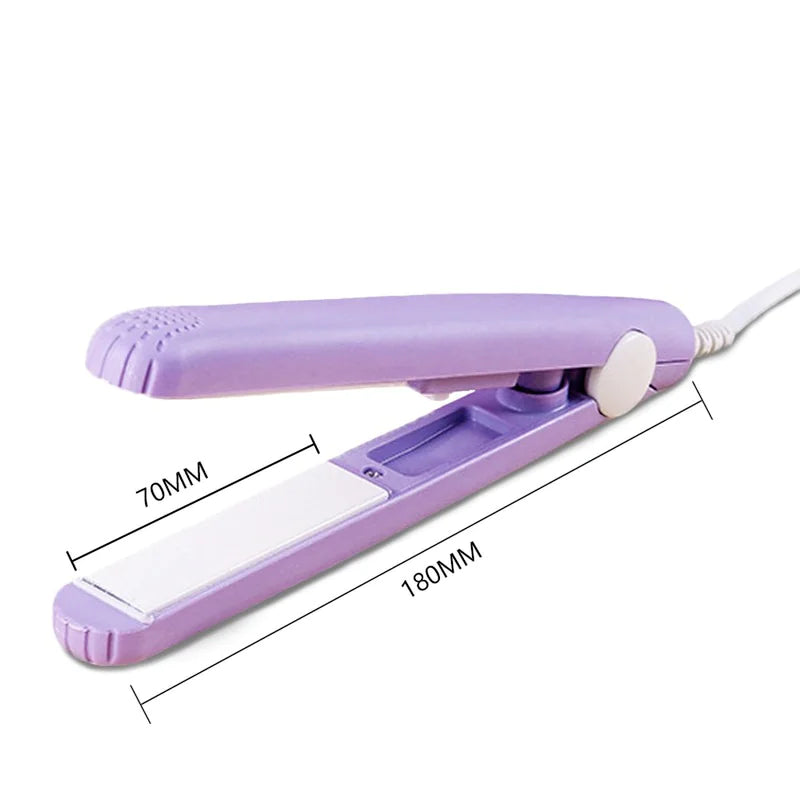 Mini Portable Hair Iron Hair Straightener Curler Professional Hair Irons Ceramic Pi-Mart