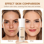 Hyaluronate Liquid Foundation,Long-Lasting Concealer Bb Cream,Vitamin E Nourishing,Water-Resistan,Buildabl,Improves Uneven Skin Lootquake LLC