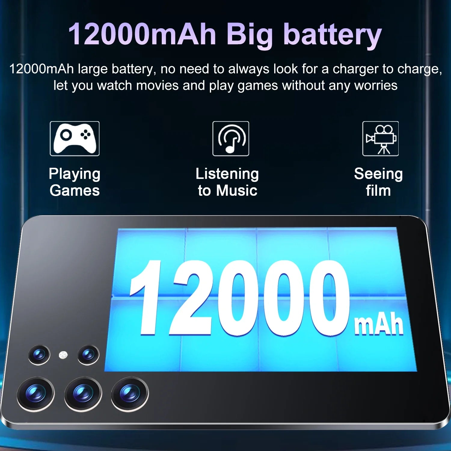 2025 5G New 10.36Inch Tablet Android 16GB RAM 1TB ROM Android 13.0 12000mAh Battery 16MP 32MP 10 Core Dual Sim Network Bluetooth Lootquake LLC