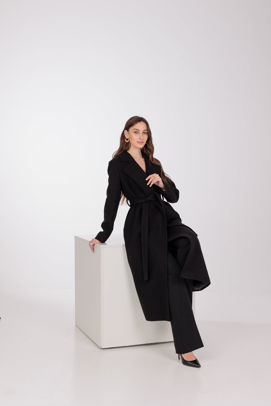 Pre-Order. Re-Stock Ships February 2026. Astoria Classic Wraparound Wool Blend Overcoat - SJB-DIAMOND ELITES