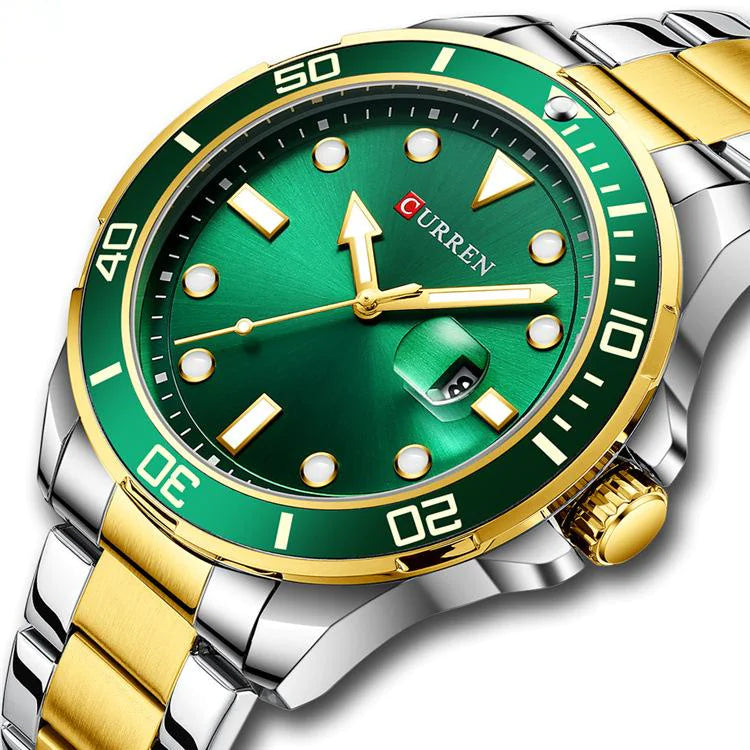 Men's large dial calendar watch Pi-Mart