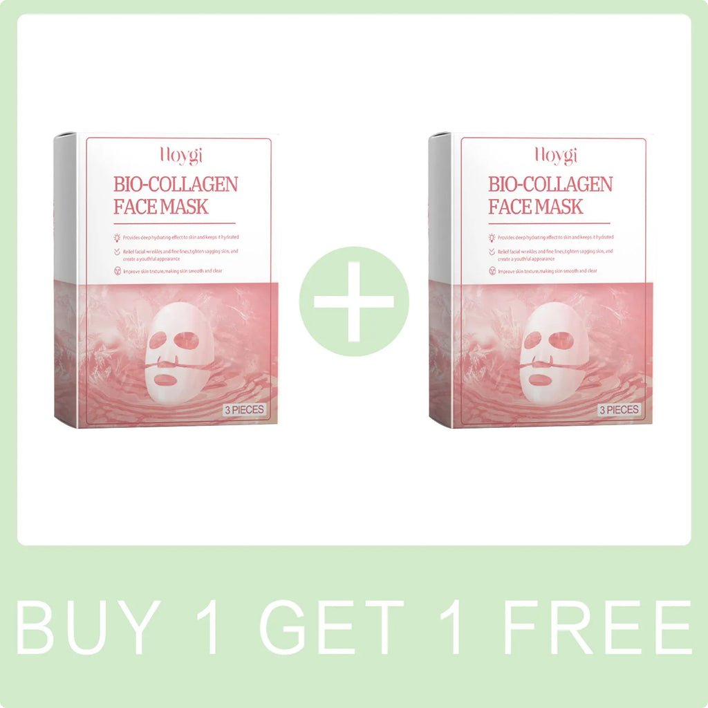 Bio-Collagen Real Deep Mask Hydrolyzed Collagen Soluble Rejuvenation Pore Shrinking  Brightening Refresh Moisturizing Sheet Mask Lootquake LLC