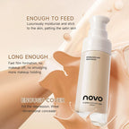 Hyaluronate Liquid Foundation,Long-Lasting Concealer Bb Cream,Vitamin E Nourishing,Water-Resistan,Buildabl,Improves Uneven Skin Lootquake LLC