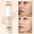 Hyaluronate Liquid Foundation,Long-Lasting Concealer Bb Cream,Vitamin E Nourishing,Water-Resistan,Buildabl,Improves Uneven Skin Lootquake LLC