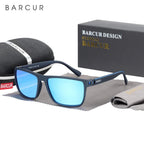 BARCUR Sports Polarized Sunglasses for Men Lightweight TR90 Square Fishing & Travel Eyewear UV400 Protection Men Accessory Stevvex