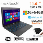 2025 New 2GB+64GB 11.6 Inch Windows 10 Tablet With Docking Keyboard 1366*768 IPS x5-8300 CPU HDMI-Compatible WIFI Quad Core