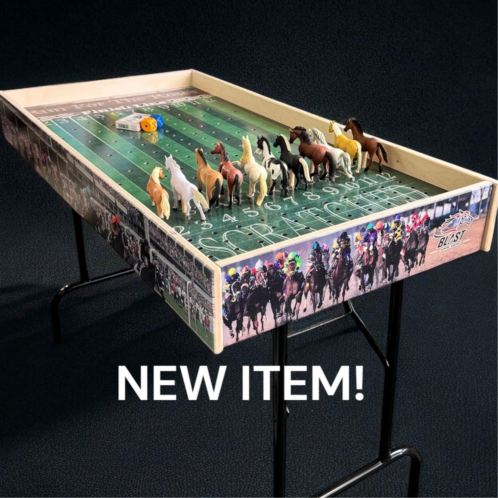 Less than Perfect - Turf Theme Jumbo Horse Game with Printed Rails - SJB-DIAMOND ELITES