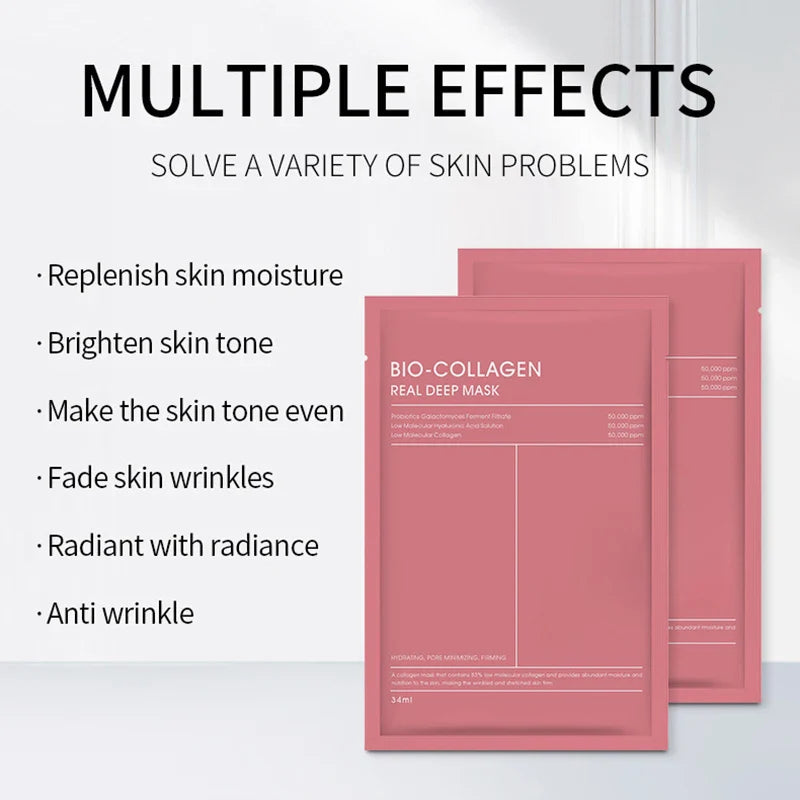 4 pieces of collagen sleeping mask, hydrating, moisturizing and whitening, translucent, thinning, smooth and tender skin Lootquake LLC