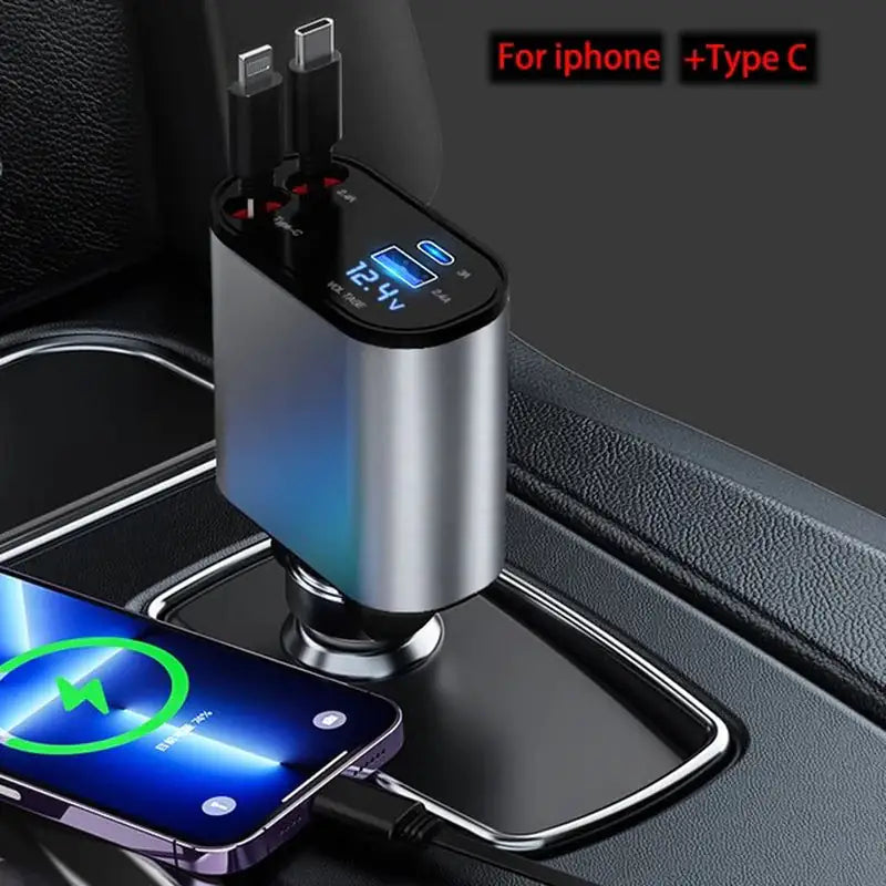 Retractable Car Charger Pi-Mart