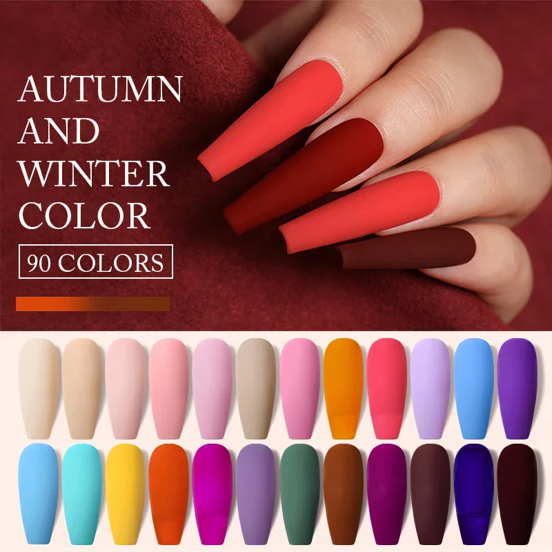 URSUGAR 7.5ml Solid Color Gel Polsih Classic Matte Glossy DIY Nail Art Trendy Reflective Glitter Nail Gel UV LED Soak Off Lootquake LLC