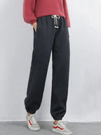 Cozy Luxe Harem Sweatpants with Drawstring THRIXINE