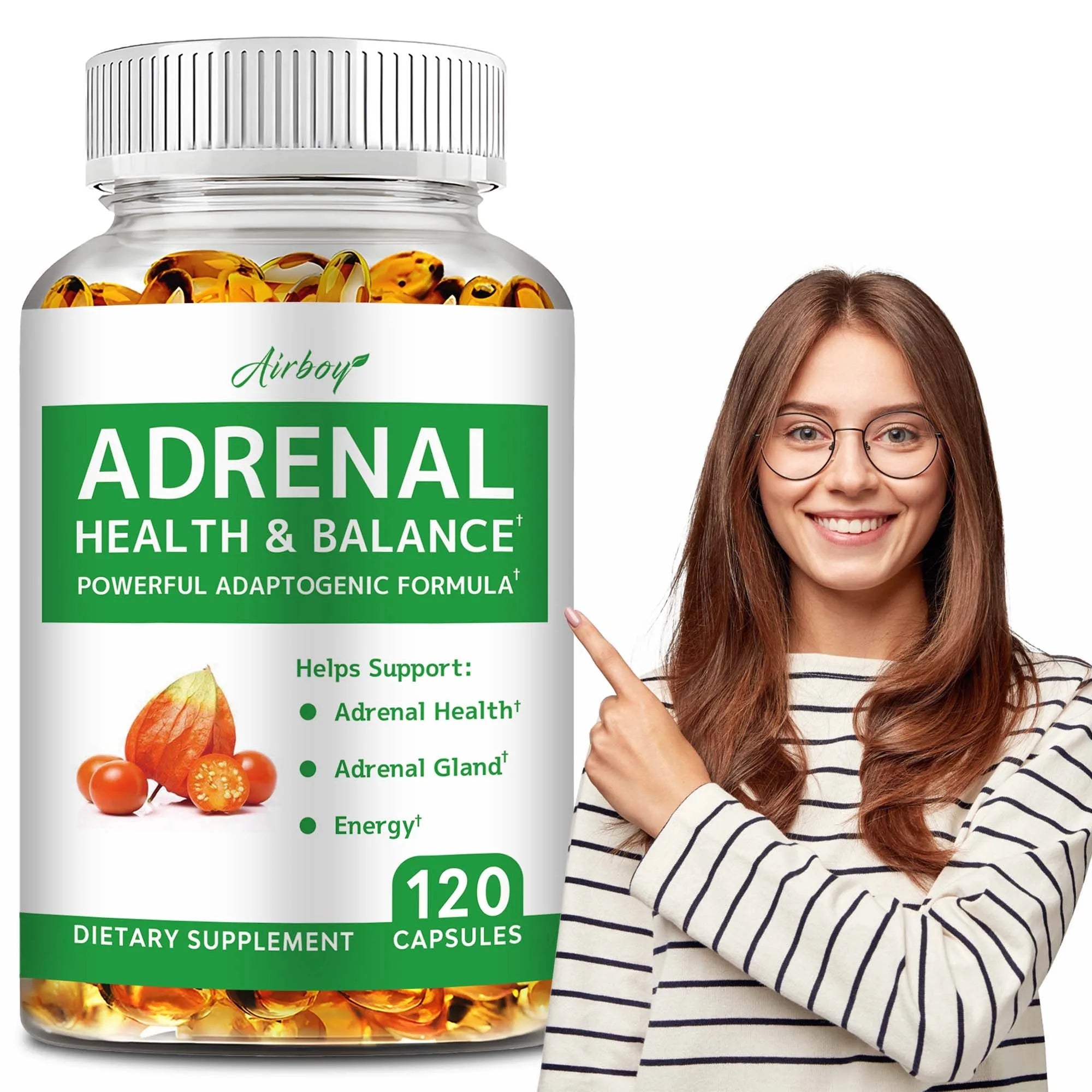 Adrenal Support - Releases Adrenal Fatigue, Cortisol Manager, Relaxes Stress and Anxiety, and Boosts Mood - 120 Capsules Lootquake LLC