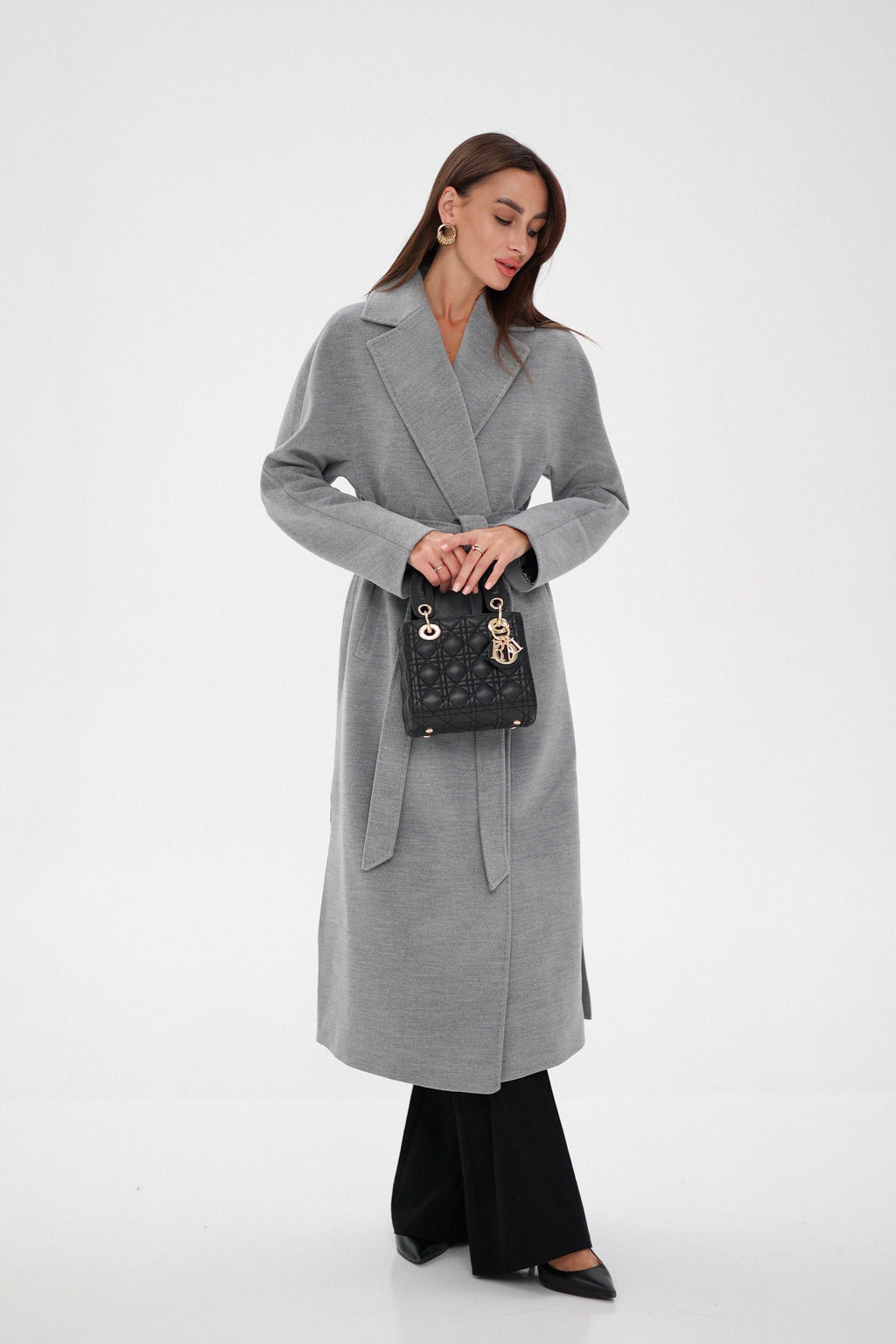 Pre-Order. Re-Stock Ships February 2026. Cambridge Comfort Wraparound Wool Cashmere Coat - SJB-DIAMOND ELITES