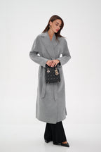 Pre-Order. Re-Stock Ships February 2026. Cambridge Comfort Wraparound Wool Cashmere Coat - SJB-DIAMOND ELITES