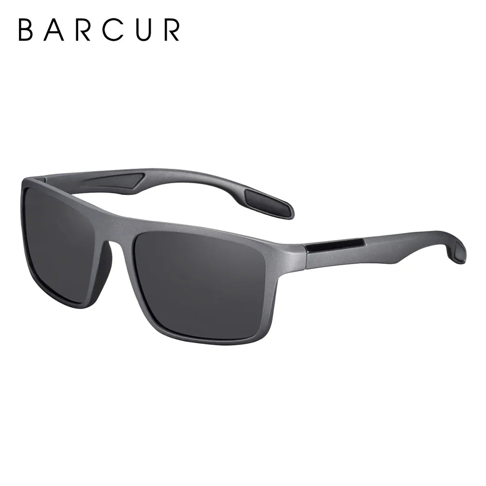 BARCURTR90 Ultralight Polarized Sunglasses for Men Vintage Square Eyewear with UV400 Protection for Summer Stevvex