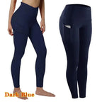 High Waist Elastic Workout Leggings Tummy Control THRIXINE